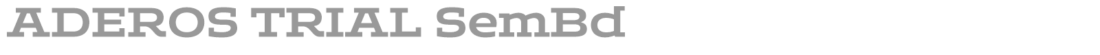 Aderos font preview